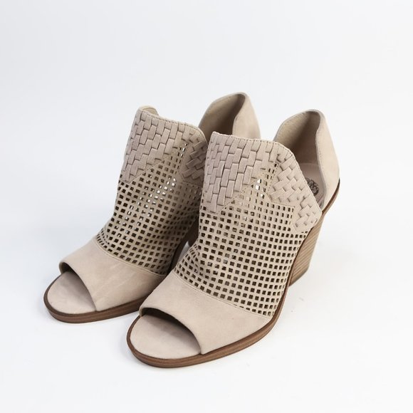Vince Camuto Fritzey Leather Perforated Booties - Picture 2 of 11